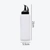 350ml Squeeze Oil Dispenser Bottle with Measuring Scale Large Caliber Translucent Leakproof Empty Squeeze Bottle with Lid