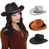 Cowboy Hat with Rhinestones Dazzling Cowgirl Hat Rhinestones Strip Decorations One Size Fits for Men and Women