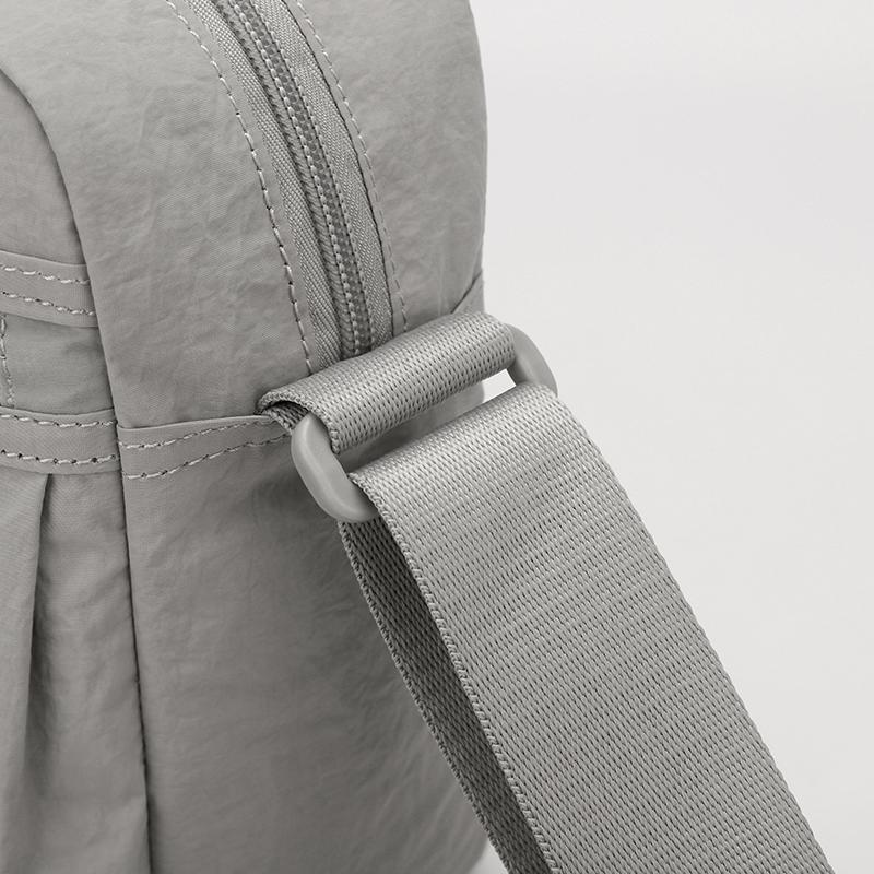 Solid Color Shoulder Bag Multi-compartment Crossbody Bag