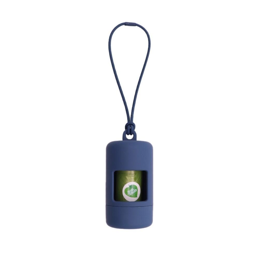 Solid Color Pet Garbage Bag Dispenser Plastic Cylinder Pet Waste Carrier Outdoor Use