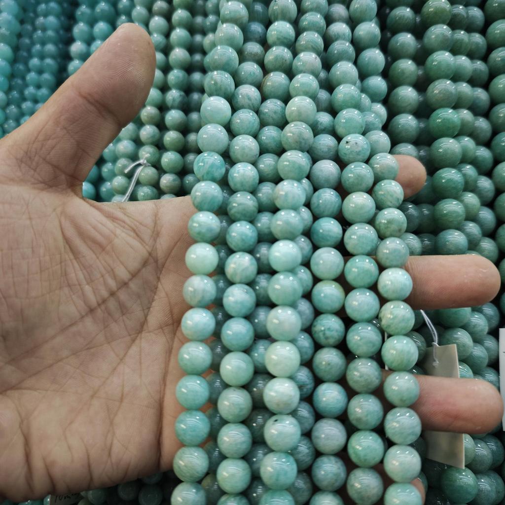 Jade Amazonite Round Beads - DIY Jewelry Accessories & Buddhist Beads