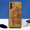 Bamboo Wood Pattern Skull Print Case For Huawei Nova Y90 Y91 Y60 Y61 Y70 10 9 SE 11 Pro 5T 11i 8i 3i P20 P40 P30 Lite Cover