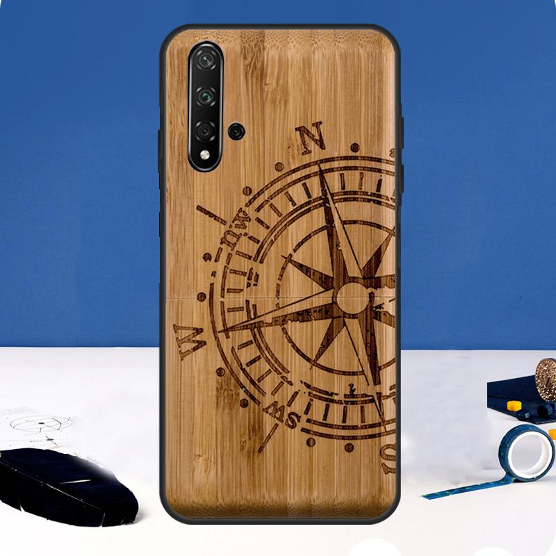 

Чехол с принтом черепа из бамбука и дерева для Huawei Nova Y90 Y91 Y60 Y61 Y70 10 9 SE 11 Pro 5T 11i 8i 3i P20 P40 P30 Lite Huawei P20 Pro