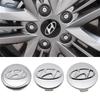 Car Styling for Hyundai Solaris Tucson Elantra Santa Fe Kona Sonata IX25 I10 Accent IX30 IX45 Tiburon Wheel Center Hub Cover TT32
