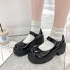 Women Lolita Pumps Mary Jane High Heel Platform Chunky Heel Lady Sandals Round Toe Vintage Girl Classic Sweet Punk Female Shoes