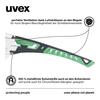 Uvex Unisex Adult O91282954066853001973 Pheos Nxt Planet Anti-Fog Safety Glasses One Size Fits Most AnthraciteJade Transparent, AnthraciteJade,