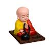 Lovely Solar Powered Bobble Shaking Head Monk Ornaments Dancing Toy Creative Monk Figurines Statues Car Home Office Decoration