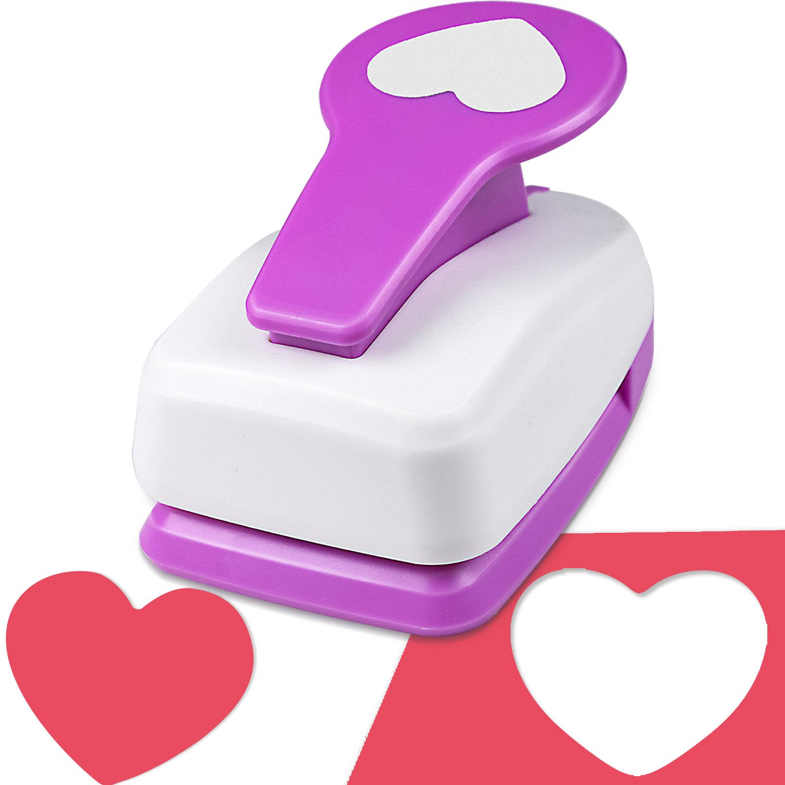 

Paper cutter for crafts Hole Punch Puncher Punches Tool 50mm 2 inch Heart Paper Shapes Hole for card making custom scrapbooking 1