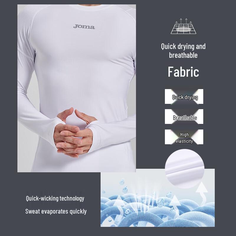 JOMA Men's Athletic Compression Long Sleeve Top