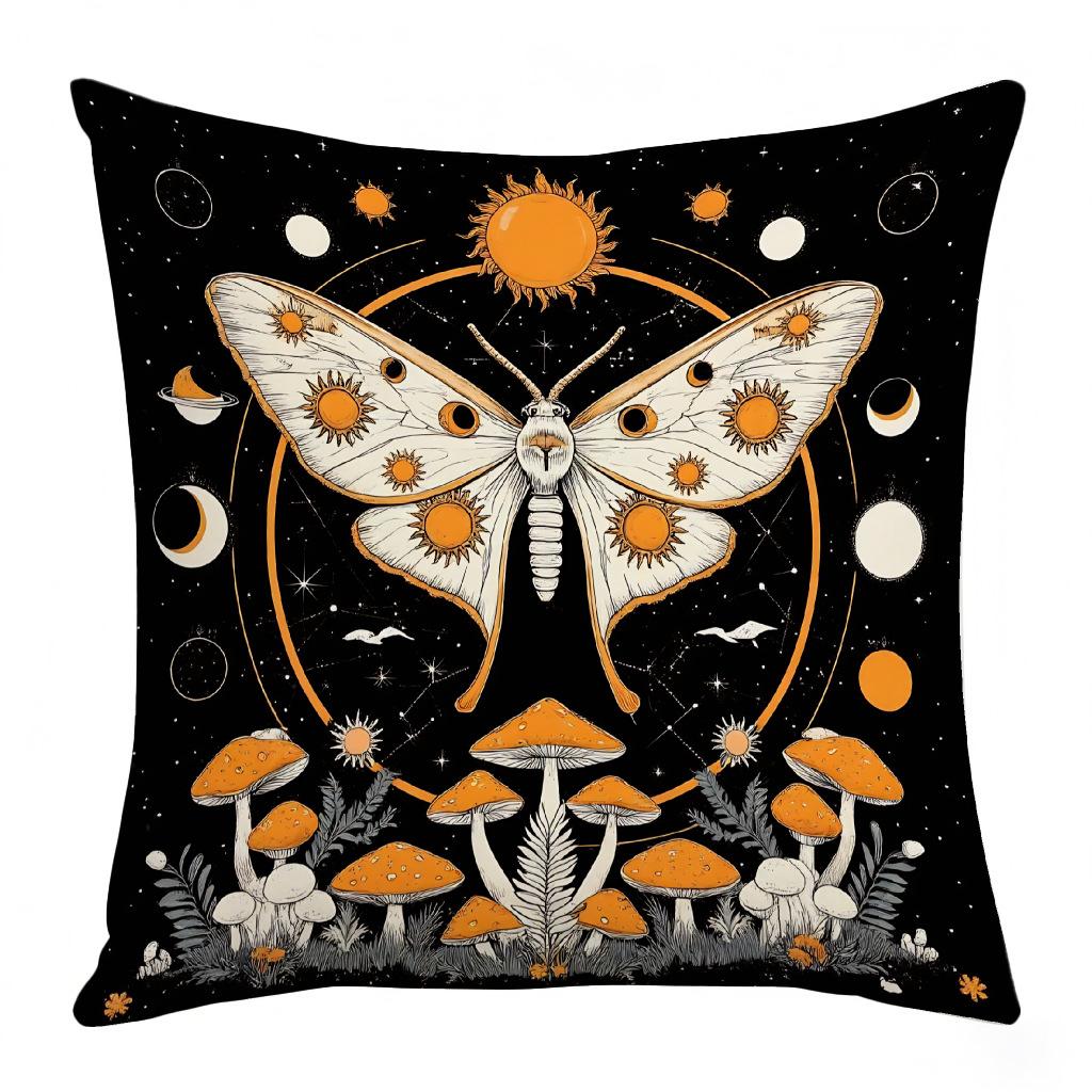 

New Halloween Pillowcase Happy Halloween Funny Ghost Cushion Cover Square Pillowcase 45 * 45 (excluding core)