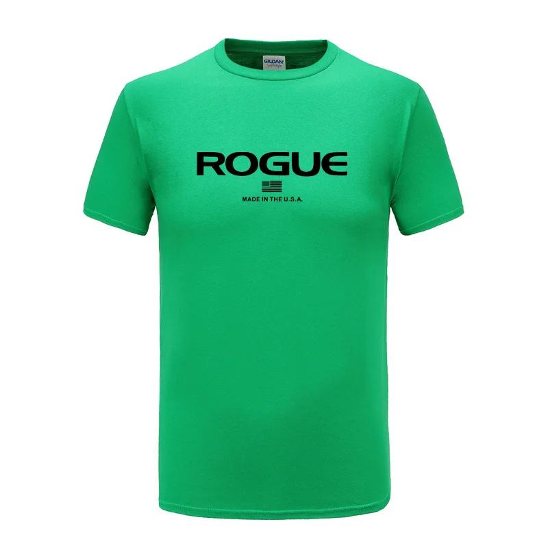 Rogue Fitness Custom Print T-Shirt for Casual Crew Neck Short-Sleeve Fashion Summer T-Shirts Tops Regular and Oversize Te