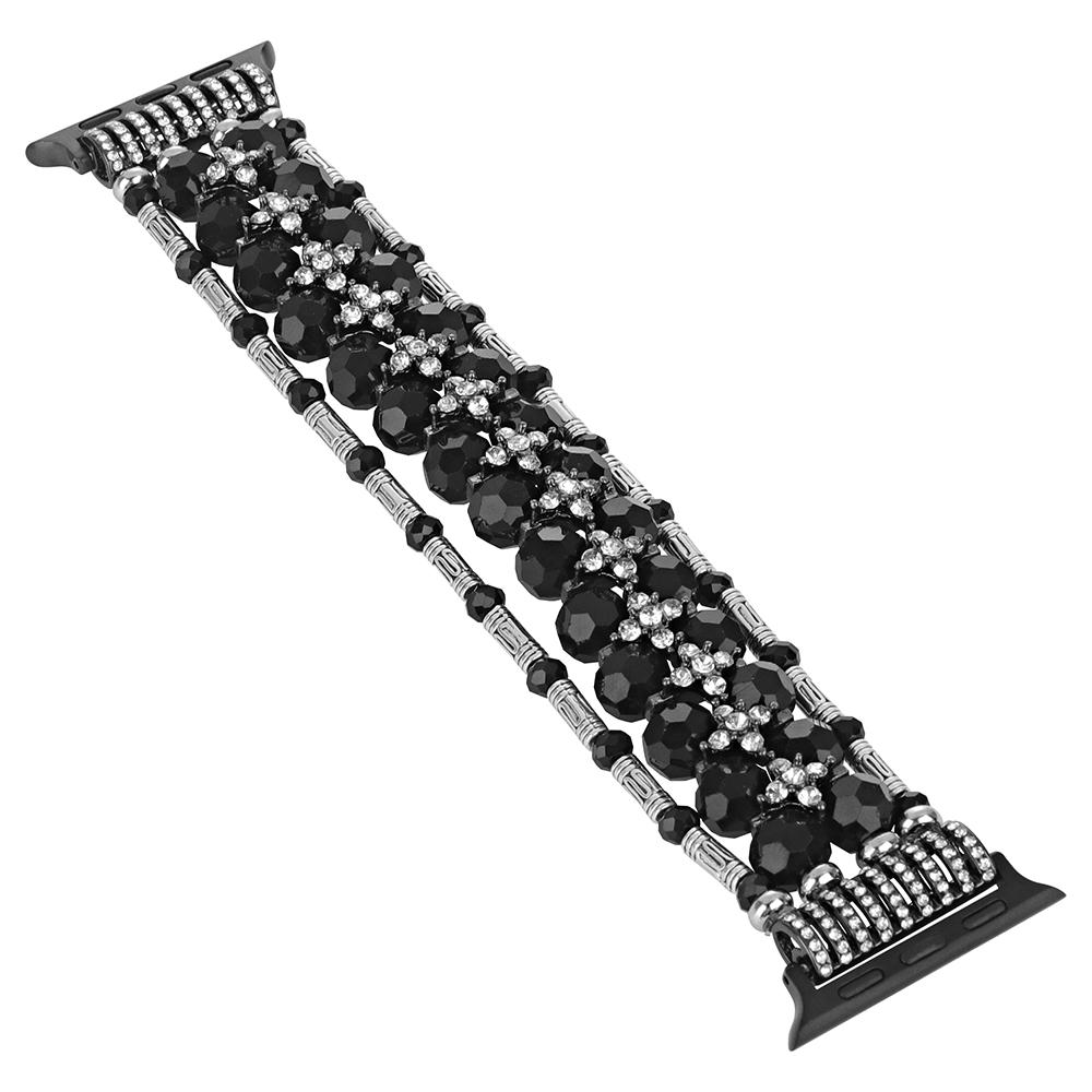 

Watch Strap for Apple Watch Series 10 42mm/9 8 7 41mm/SE (2023) SE (2022) SE 6 5 4 40mm/3 2 1 38mm Beads Band Jewelry Wriststrap Pink