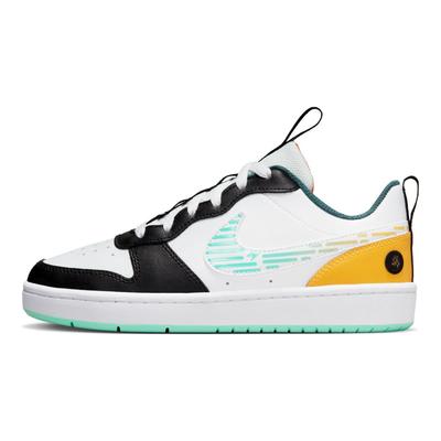 Scarpe da Ginnastica Court Borough Low 2 SE GS Arancione Laser Verde Chiaro Bambini Bianco Nero DX5767-111