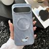 Couple Design Cowboy Cloth Texture Leather Magnetic Charge Case For Google Pixel 10 9 Pro XL 8 7 A/Pro Anti-fall Protector Cover