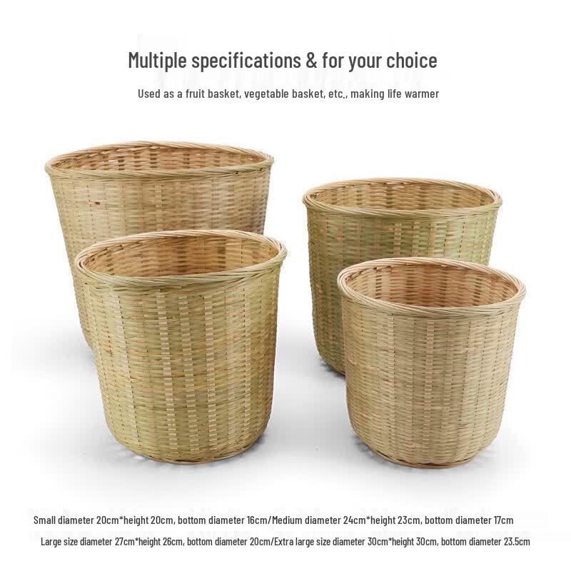 Handwoven Bamboo Storage Basket
