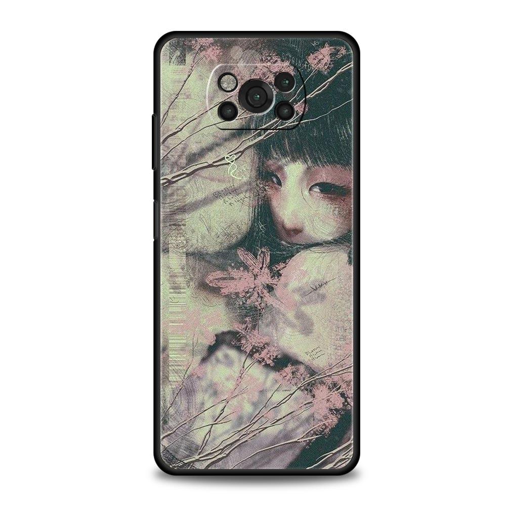 

Phone Case for Xiaomi Poco F7 F6 F5 F4 F3 X7 X6 X5 X4 X3 NFC M4 C51 C55 GT 5G Soft TPU Cover Capas Cartoon Girl Fundas Coque Bag Poco F5 Pro