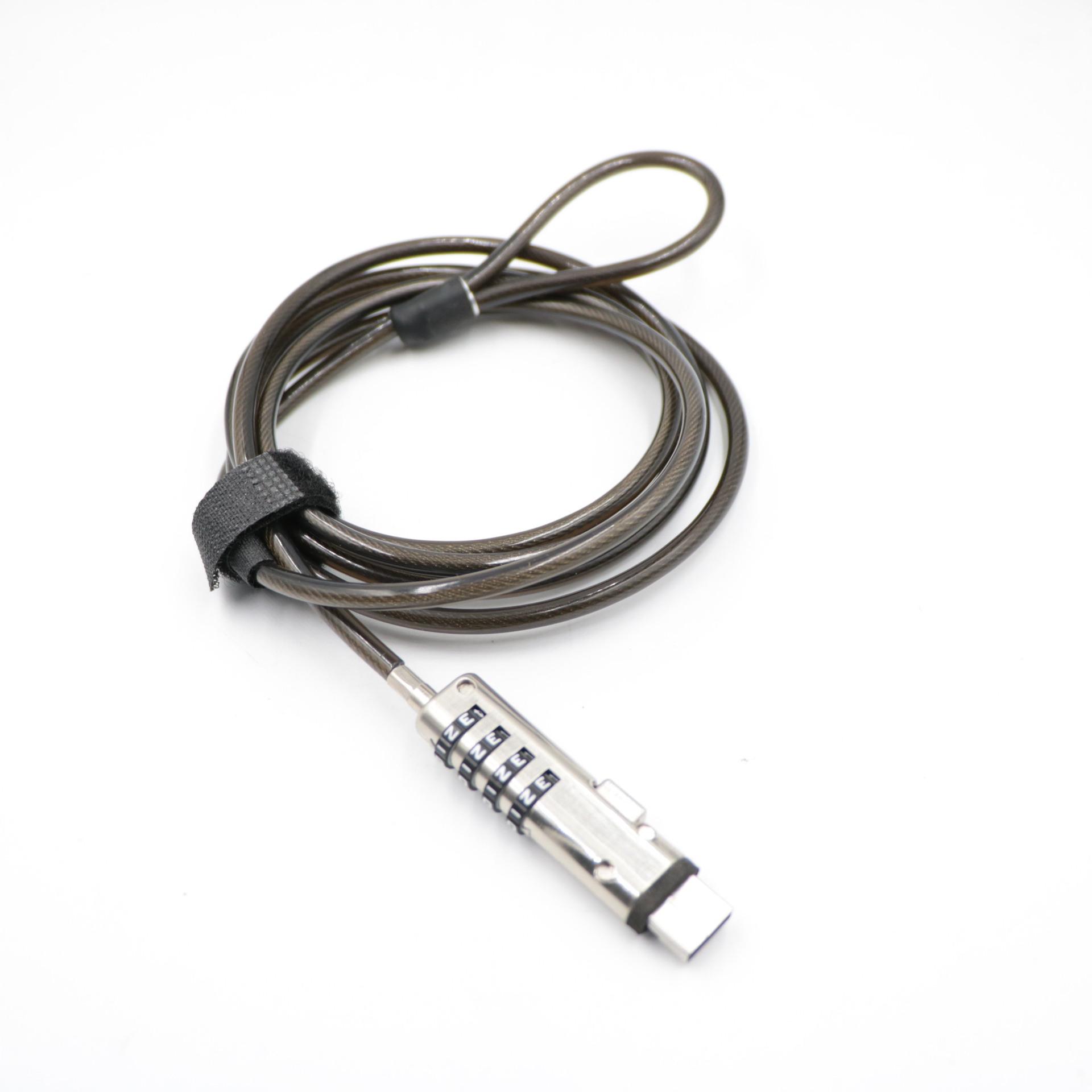 

Universal Anti-Theft USB Lock for Laptops & Tablets with Password Protection серебряный