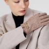 Daks Beige Wool Dd Ribbon Touch Gloves Dcgv0f209