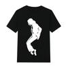 Vintage Silhouette Michael Jackson Tshirt 100 Cotton Crew Neck Short Sleeve High Street Hip Hop Dance Icon Graphic Casual Tee