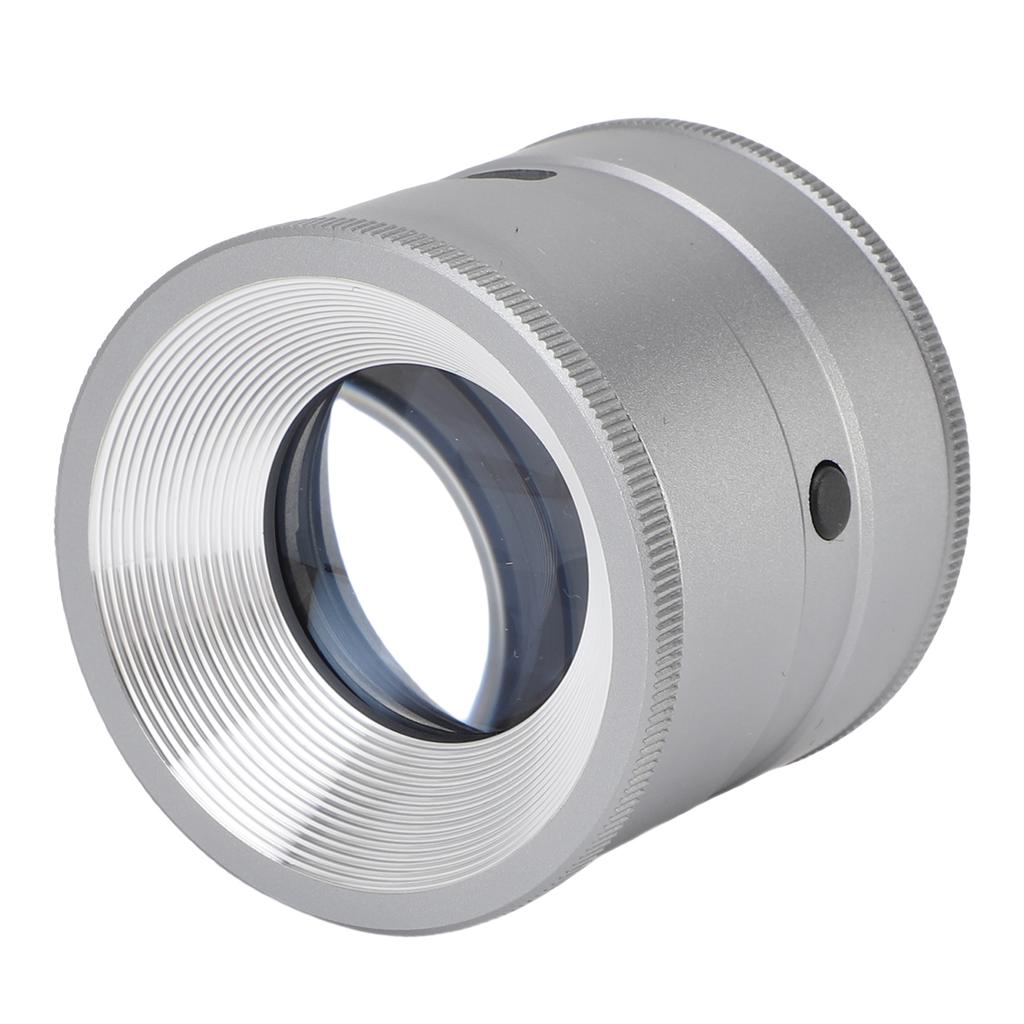 Lupă 10X cu Lumină Albă și Violetă Reîncărcabilă Lupă pentru Bijuterii cu Scară pentru