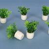 5pcs 4 Styles Simulation Vase Plastic Finished Flower  Outdoor Doll House Model Accessories