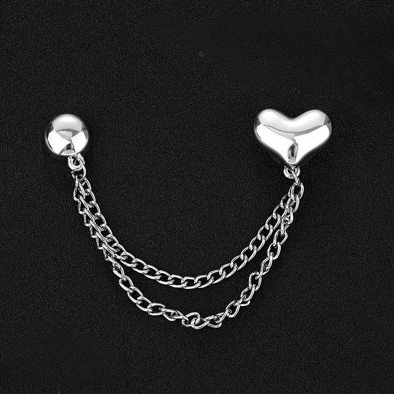 Wielofunkcyjny Magnetyczny Klips do Ubrań z Łańcuszkiem Metalowe Guziki Klips Ubrania Szalik Nogawki Spodni Mankiet Mocujący Magnes Pin