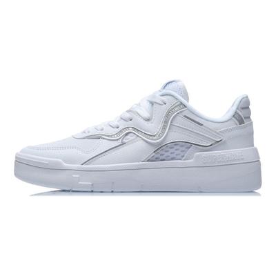 Li Ning We Wo Spwv Lite Non-Slip Wear-Resistant Lightweight Breathable Low-Top Skate Shoes Women Sneakers White AGCR048-1