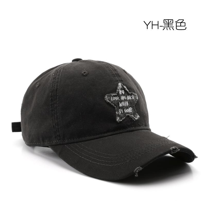Retro Women's Personalized Patch Alphabet Cap Outdoor Men's Travel Sunscreen Sunshade Sun Hat Baseball Cap