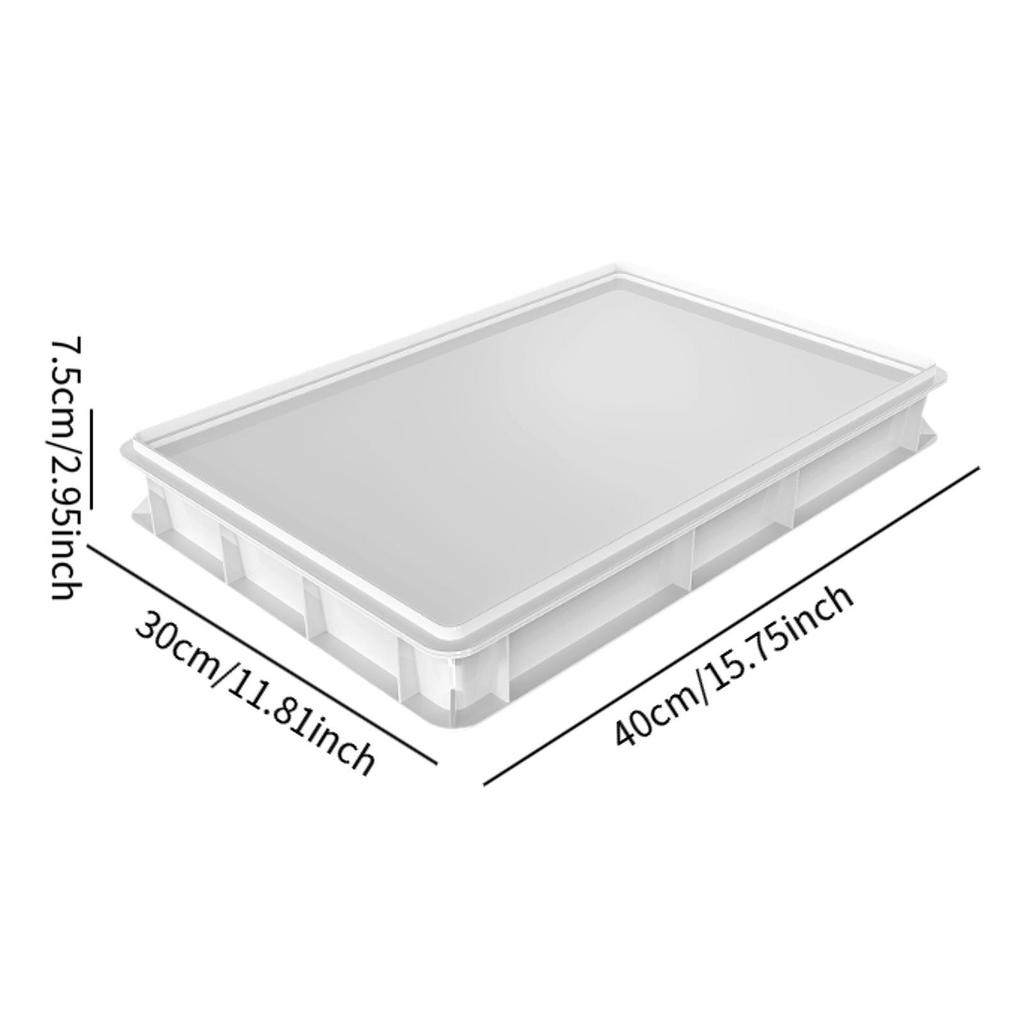 Dough Proofing Box Baking Accessories Sturdy Multipurpose Pizza Dough Containers for Household Pantry Kitchen Fridge Pastry