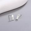 New Fashion Personalized Simple Fishbone 925 Sterling Silver Jewelry Cute Creative Exquisite Stud Earrings 3829