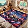 Celebration Theme Crystal Velvet Floor Rug Personalized Custom Name Text Warm Carpet Home Decoration