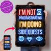 Procrastination Gamer Tin Poster Customized Wall Art Retro Vintage Metal Signs for Fans Room Gaming Decoration Garage Desk Decor