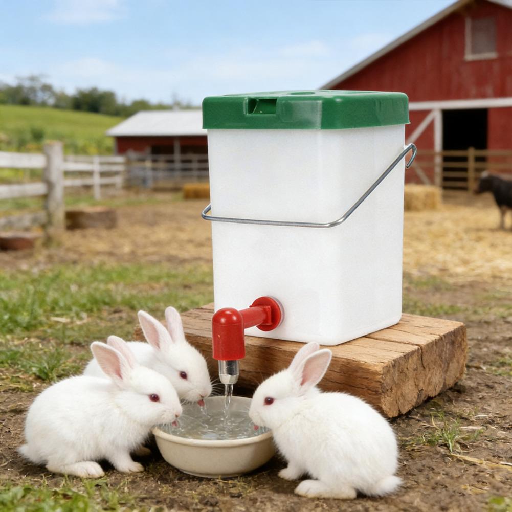Rabbit Water Bottle for Cage Small Animal Water Dispenser No Drip Water Bottle for Bunny Hamster Guinea Pig Ferret Chinchilla