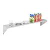 Single stainless steel wall hanging shelf 150cm