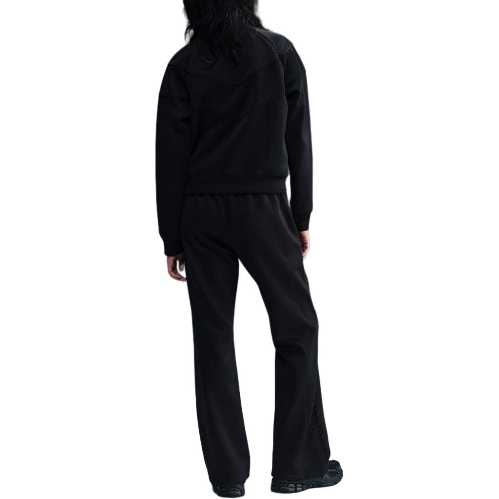 Nike Sportovní oblečení Windrunner Logo Stojáček Pohodlná bunda s dlouhým rukávem Dámské bundy Černá Bílá HJ0976-010