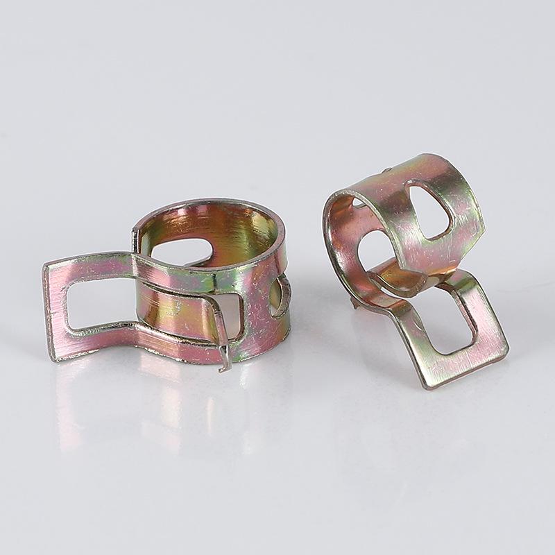 Kulatá hadicová spona z pružinové oceli pro automobilové olejové trubky