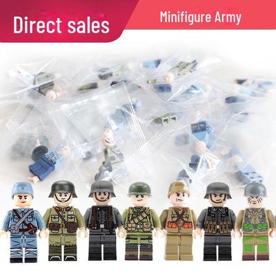 WWII Soldat Minifigur Pädagogisches Baustein Spielzeugset für Kinder