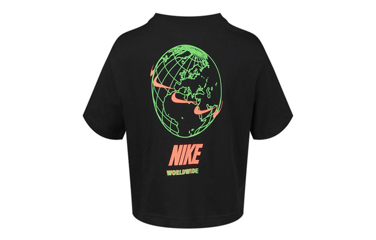 Nike Crop Tops Women s Black Crew Neck Moderate CV9170-010 XL