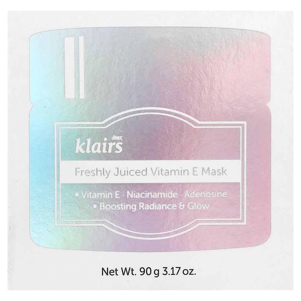 Klairs, Freshly Juiced Vitamin E Beauty Mask, 90G(3.17Oz)