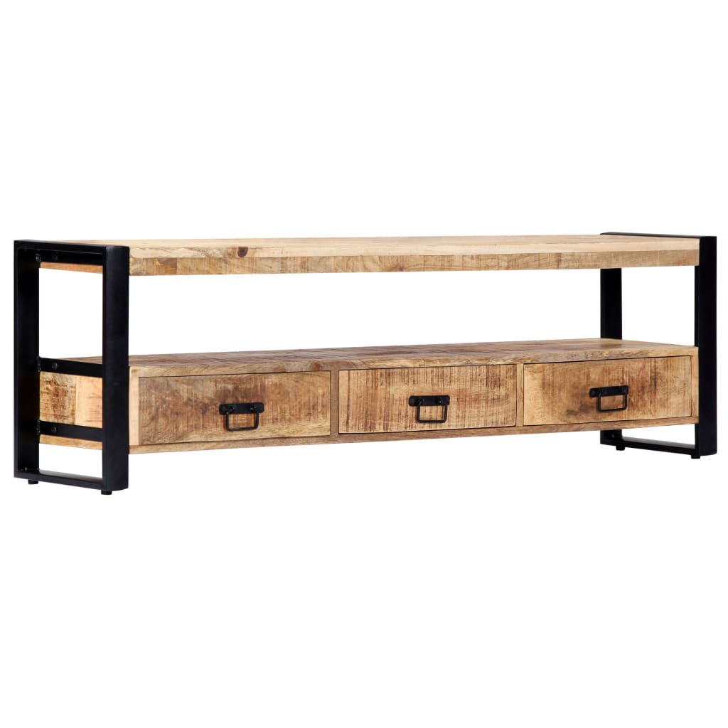 TV Stand 150 X 30 X 45 Cm Solid Mango Wood