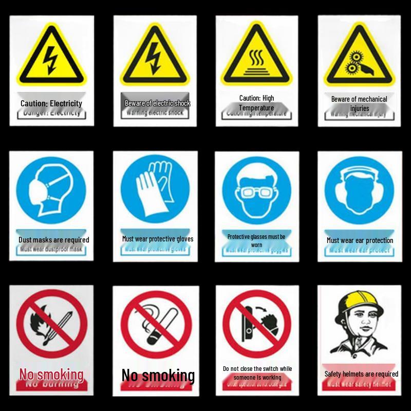 Brangdy Beware of Electric Shock Warning Sign