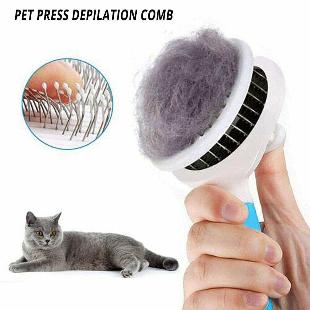 

Tingml Pet Dog Cat Grooming Self Cleaning Slicker Brush Hair Remover Расческа