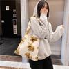 Stylish Large Capacity Plush Tote Bag For Women Perfect For Daily Use In Trendy Colors