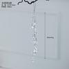 New Transparent Acrylic Snowflake Crystal Ice Cream Charm Pearl Water Drop String Christmas Tree Ornament Pendant