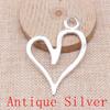 Big Heart Shaped Charms Pendant For Bracelet Necklace Jewelry Making Craft Findings