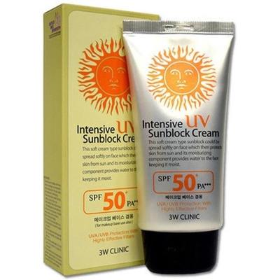 3W CLINIC Intensive UV Sunblock Cream SPF 50+ PA+++ UVA/UVB Protection Sunscreen (70ml)