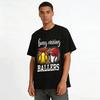 Busy Raising Ballers Baseball Softball Graphic Print Casual Tee Pure cotton T-shirt