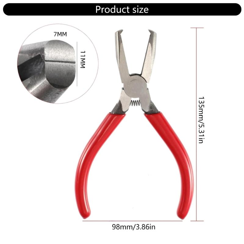 Guitar Fret Puller Plier 6Inch Steel Guitar Plier Wire Puller Fret Tool for Stringed Instrument with Ergonomic Handle