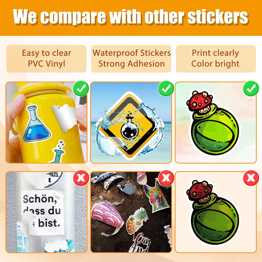 50 Laboratory Science Lab Stickers Scientific Chemistry Lab Beaker Graffiti Stickers