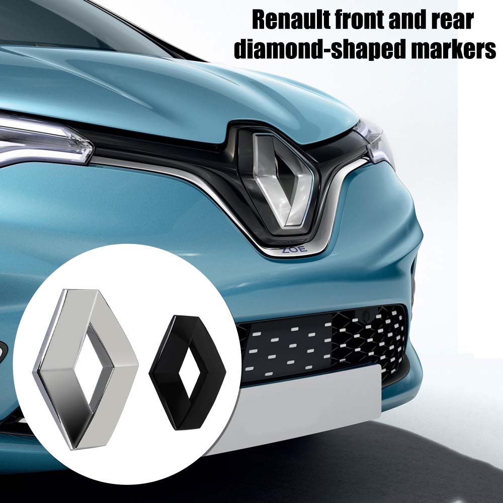 2026 Gorące Do Renault Naklejki Wnętrza Stylizacja Samochodowa Emblemat na Przednią Maskę Odznaka na Tylną Klapę Naklejka z Logo na Grill Akcesoria Samochodowe Dla R